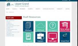
							         Staff Resources (Upper Grand District School Board)								  
							    