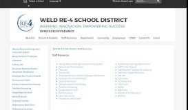 
							         Staff Resources - Weld RE-4 School District								  
							    
