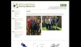 
							         Staff - Richmond Family Medicine								  
							    