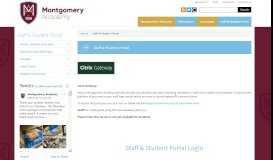 
							         Staff & Student Portal | Montgomery Academy - Montgomery High School								  
							    