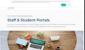 
							         Staff & Student Portals - Bridgwater & Taunton College								  
							    
