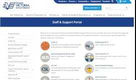 
							         Staff & Support Portal - The Greater Victoria School District No. 61								  
							    