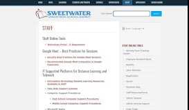 
							         Staff - Sweetwater Union High School District								  
							    