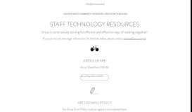 
							         Staff Technology Resources | Arcus Community Resources								  
							    