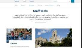 
							         Staff tools - The University of Auckland								  
							    