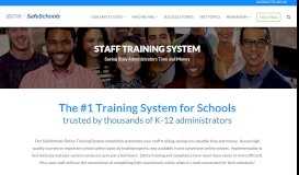 
							         Staff Training System | SafeSchools								  
							    