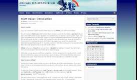 
							         Staff travel: introduction - Amicale d'Airfrance GBI								  
							    