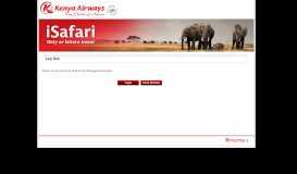 
							         Staff Travel Management System - Kenya Airways								  
							    