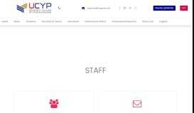 
							         Staff | UCYP								  
							    