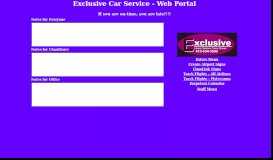 
							         Staff Web-Portal - Exclusive Car Service								  
							    
