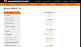 
							         Staff Websites - Marlington Local Schools								  
							    