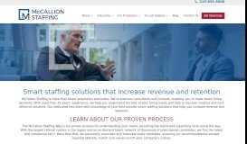 
							         Staffing Information for Employers | McCallion Staffing								  
							    