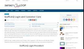 
							         StaffLinQ Login and Customer Care - Infinity On Loop								  
							    