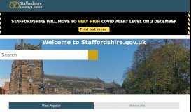 
							         Staffordshire County Council: Home								  
							    
