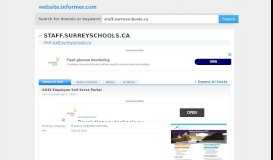 
							         staff.surreyschools.ca at WI. SD36 Employee Self Serve Portal								  
							    