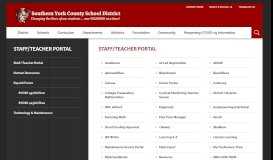 
							         Staff/Teacher Portal - Southern York County School District								  
							    