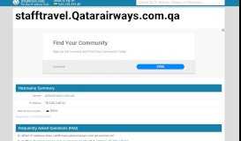 
							         stafftravel.qatarairways.com.qa - RAHAL - Qatar Airways Staff ...								  
							    