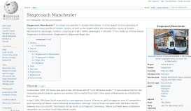 
							         Stagecoach Manchester - Wikipedia								  
							    