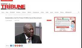 
							         Stakeholders call for probe of NPA's secret recruitment - Tribune Online								  
							    