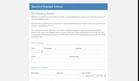 
							         Stamford Endowed Schools - Parents Evening System								  
							    