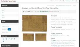 
							         Stamford Inn, Stamford, Texas: First Floor Framing Plan - The Portal to ...								  
							    