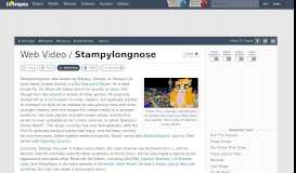 
							         Stampylongnose (Web Video) - TV Tropes								  
							    