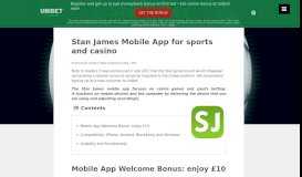
							         Stan James Mobile App for sports and casino – Stan James ...								  
							    
