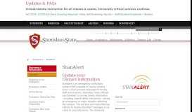 
							         StanAlert | California State University Stanislaus								  
							    
