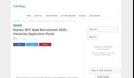 
							         Stanbic IBTC Bank Recruitment 2019/2020 Form & Portal Registration ...								  
							    