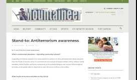 
							         Stand-to: Antiterrorism awareness – Fort Carson Mountaineer								  
							    