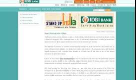 
							         Stand Up India - IDBI Bank								  
							    