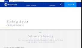 
							         Standard Bank Swaziland | Self-service banking | Standard ...								  
							    