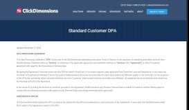 
							         Standard Customer DPA - ClickDimensions								  
							    