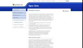 
							         Standard-Lizenzen - Open Data								  
							    