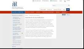 
							         Standards & Accreditation - AABB								  
							    