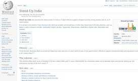 
							         Standup India - Wikipedia								  
							    
