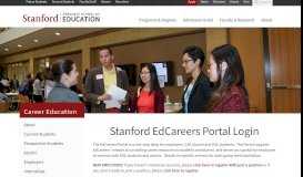 
							         Stanford EdCareers Portal Login | Stanford Graduate School of ...								  
							    