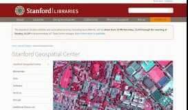 
							         Stanford Geospatial Center | Stanford Libraries								  
							    