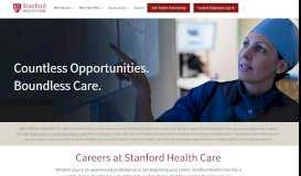 
							         Stanford Health Care Careers: Home								  
							    