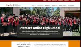 
							         Stanford Online High School: Homepage OHS								  
							    