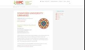 
							         STANFORD UNIVERSITY LIBRARIES - IIPC								  
							    