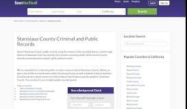
							         Stanislaus County Arrest Records in CA - Court & Criminal Records ...								  
							    