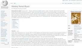 
							         Stanley Portal Hyatt - Wikipedia								  
							    