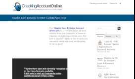 
							         Staples Easy Rebates Account | Login Page Help								  
							    