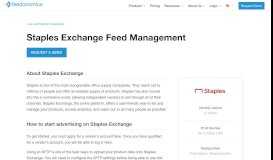 
							         Staples Exchange Feed Management | Feedonomics								  
							    
