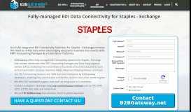 
							         Staples Exchange Fully-managed EDI | B2BGateway								  
							    