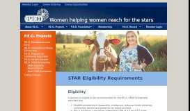
							         STAR Eligibility Requirements | P.E.O. International								  
							    