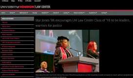 
							         Star Jones '86 encourages UH Law Center Class of '18 to be leaders ...								  
							    