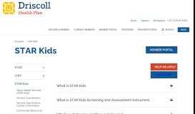 
							         STAR Kids | Driscoll Health Plan								  
							    