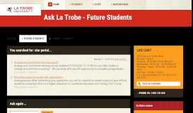 
							         star portal - FAQs for future students, La Trobe University								  
							    